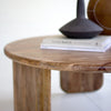 Round Mango Wood Coffee Table