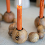 Strung Spheres Taper Candle Holder