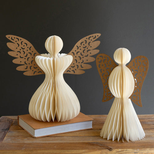 Accordion Paper Angel Set of 2