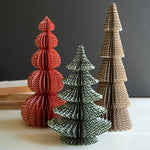 Accordion Paper Christmas Tree Set of 3