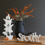 Halloween Painted Wooden Stacking Sculpture