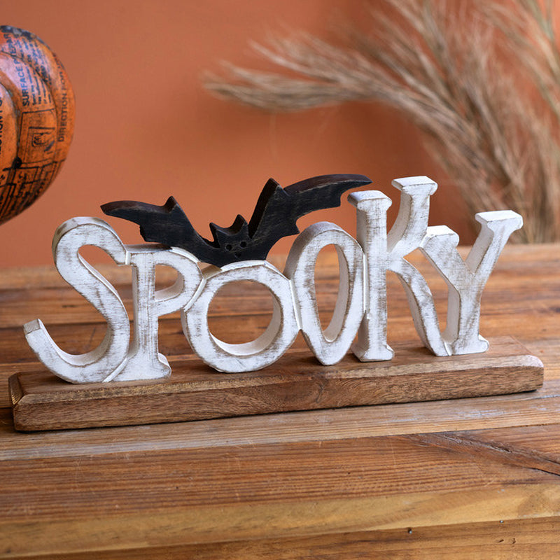 Spooky Wooden Sign