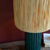 Paper Mache Gray Table Lamp