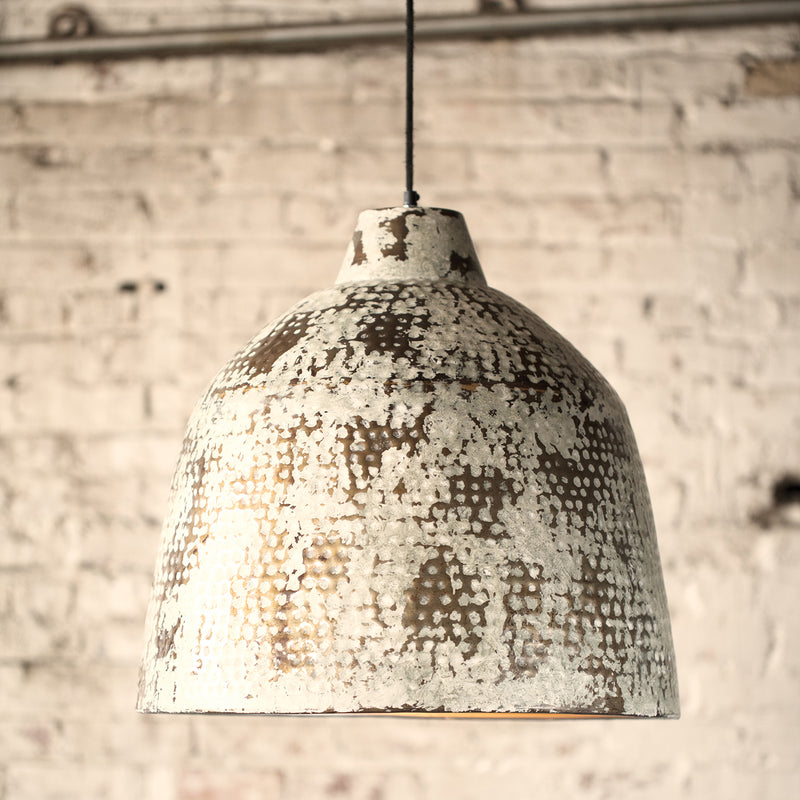 White Rustic Pendant