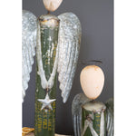 Recycled Metal Angel Figurine Set of 2