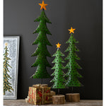 Polka Dot Christmas Tree Tabletop Accent Set of 3