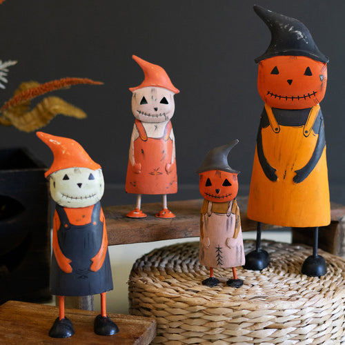 Scarecrow Family Accent Set of 4