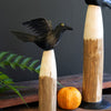 Black Iron Crow Tabletop Accent Set of 2