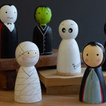 Halloween Family Painted Wood Set of 6