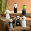 Halloween Family Painted Wood Set of 6