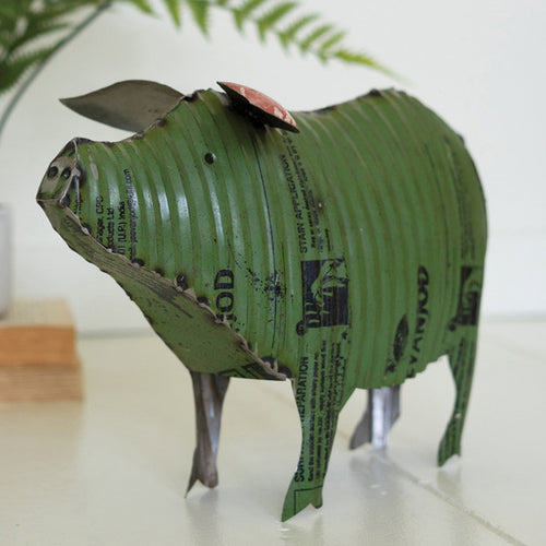 Pig Reclaimed Metal Sculpture