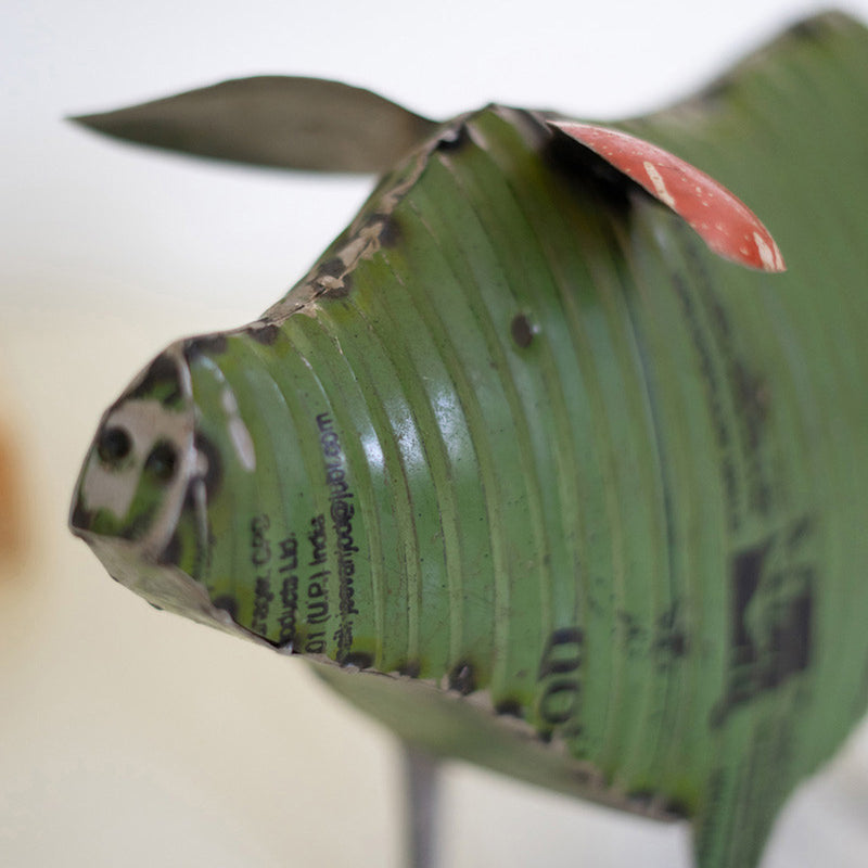 Pig Reclaimed Metal Sculpture