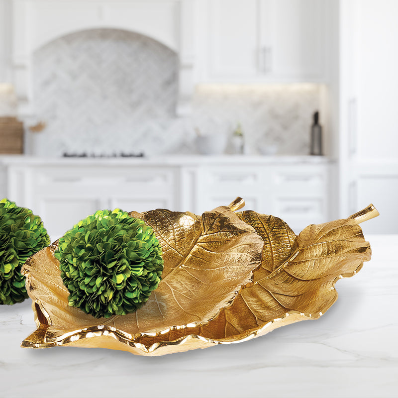 Alegra Leaf Tray Set of 2