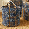 Demin Round Basket Set of 3