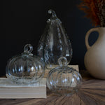 Glass Pumpkin Set of 3