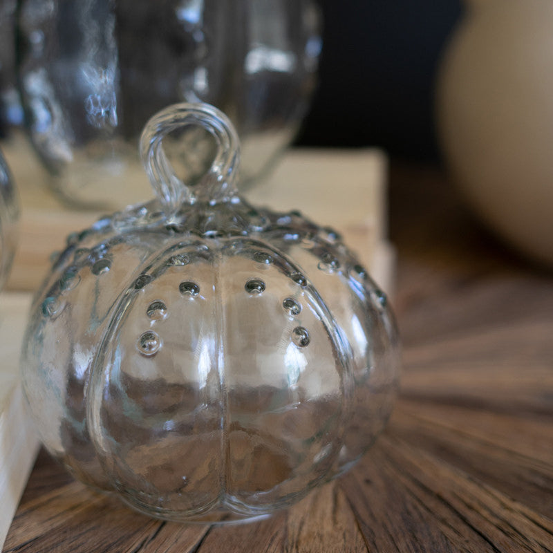 Glass Pumpkin Set of 3