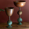 Copper Patina Compote Set of 2