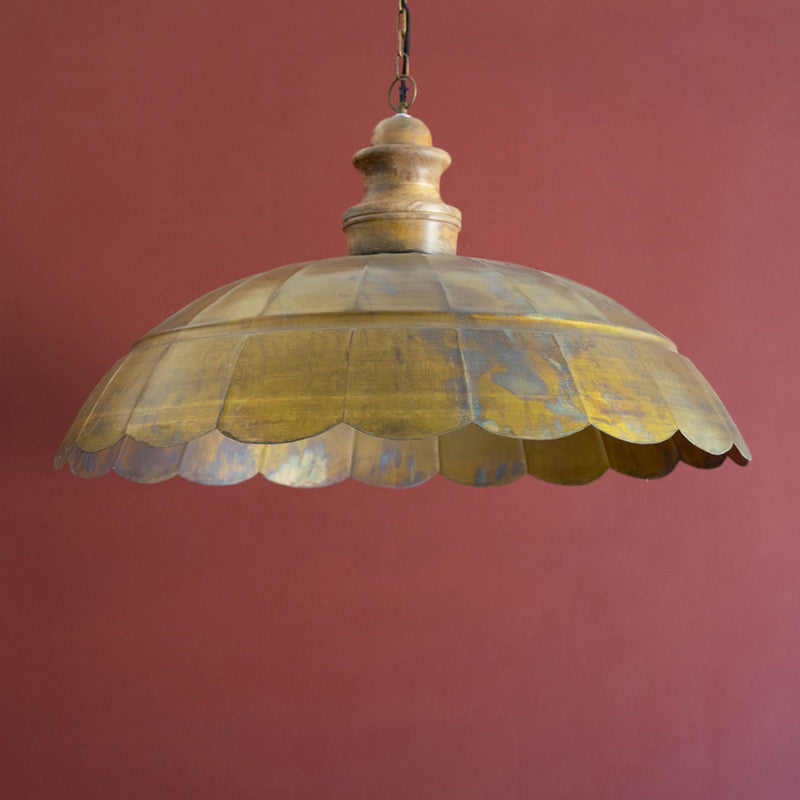 Dome Antique Brass Pendant