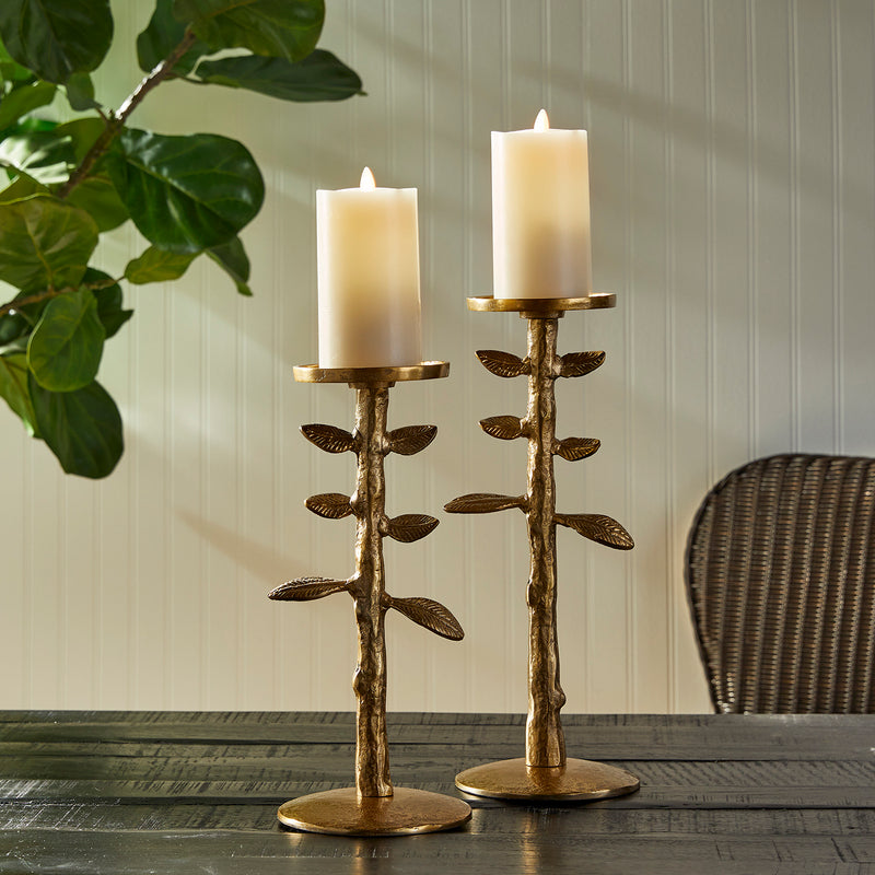 Brier Candle Stand Set of 2