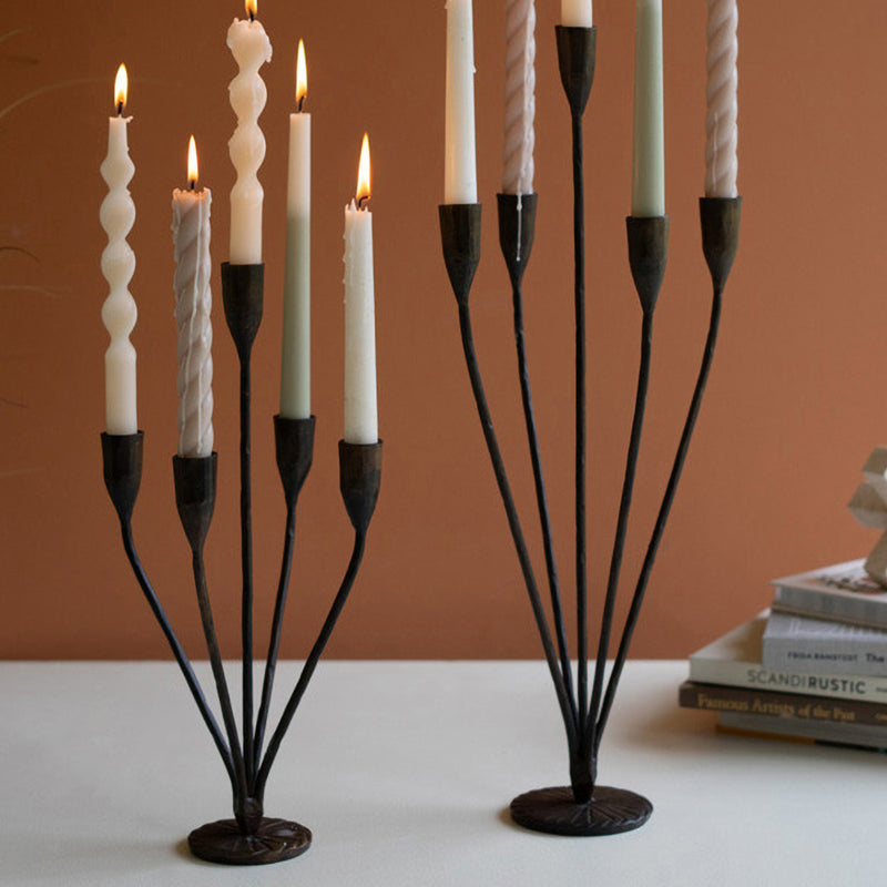 Metal Taper Candelabra Set of 2