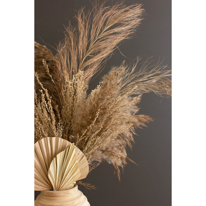 Natural Pampass Grass Plant Stem Set of 4