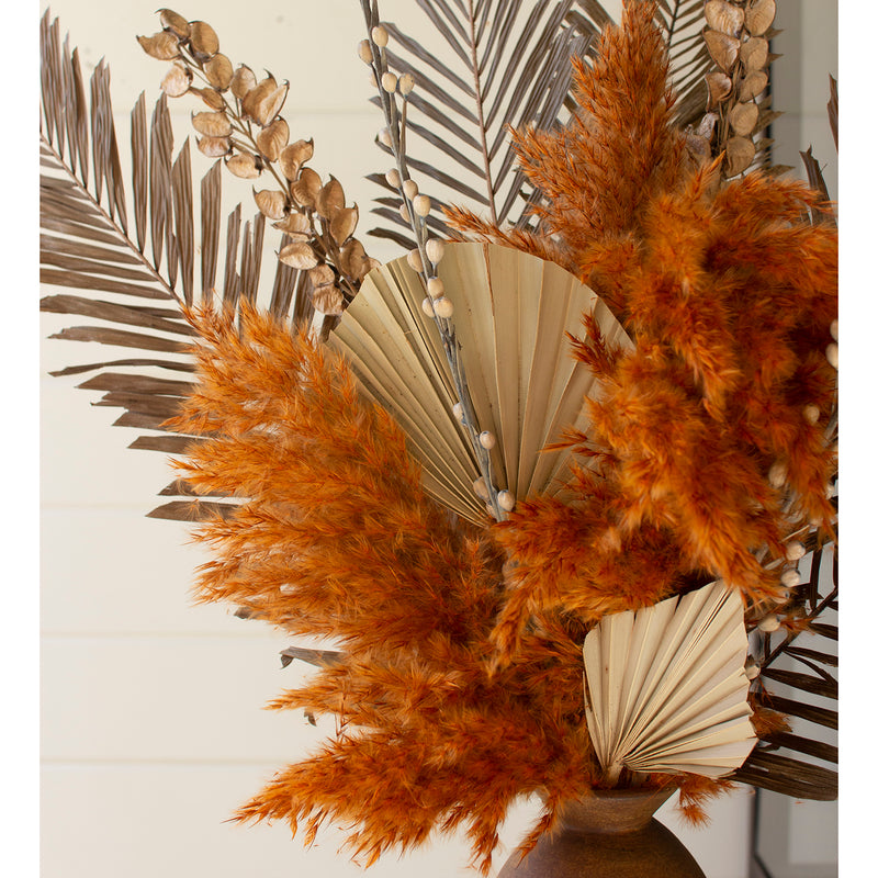 Auburn Pampas Grass Plant Stem Set of 4