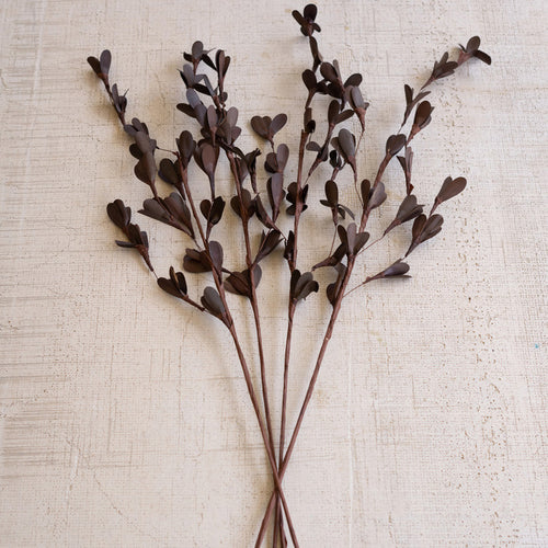 Rud Stick Dried Brown Faux Plant Stem Set of 12