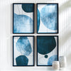 Abstract Ecliptic Print Wall Art Set of 4