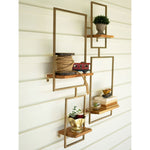 Iron & Wood Wall Shelf