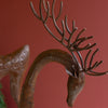 Reindeer Rustic Metal Sculpture Set of 2