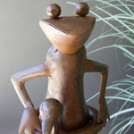 Frog Rustic Iron Sculpture