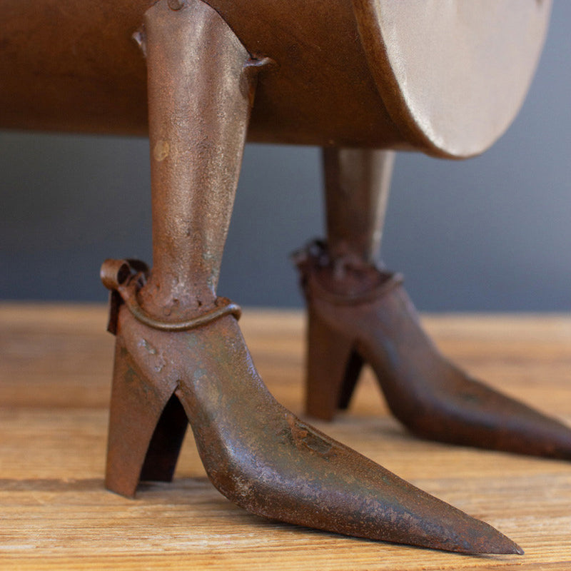 Witch Feet Rustic Metal Bowl