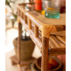 Cane Bar Cart