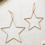 Antique Brass Hanging Christmas Star