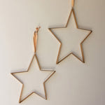 Antique Brass Hanging Christmas Star