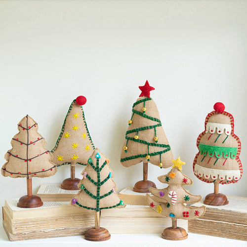 Felt Christmas Tree Set of 6