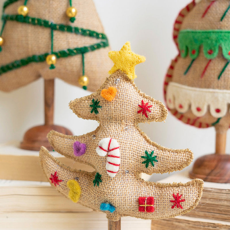 Felt Christmas Tree Set of 6