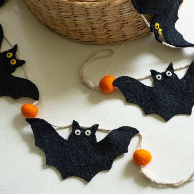 Felt Halloween Bat Garland