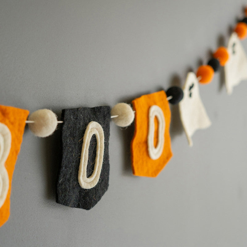 Halloween Boo Felt Garland