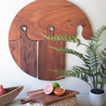 Hanging Acacia Wood Cutting Board Set