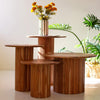 Acacia Wood Accent Table Set of 4