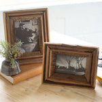 Recycled Wood Photo Frame Set of 2