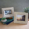 Recycled Wood Photo Frame Set of 2