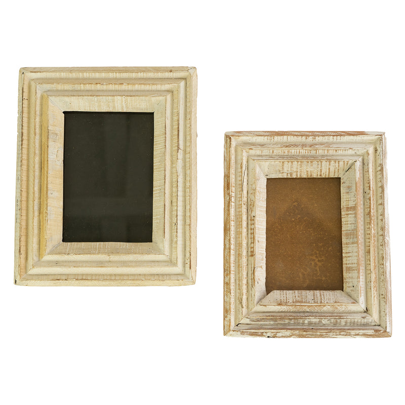 Recycled Wood Photo Frame Set of 2