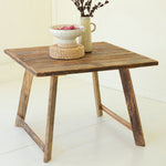 Square Recycled Wood Dining Table