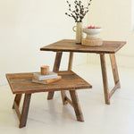 Square Recycled Wood Dining Table