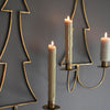 Antique Brass Christmas Tree Wall Candle Sconce Set of 2