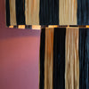 Natural and Black Raffia Table Lamp