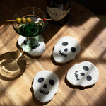 Skull Marble Coaster Set of 4