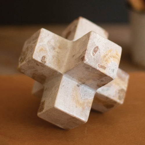 Capri Beige Marble Jack Sculpture